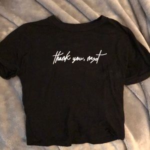 Black Ariana grande crop top